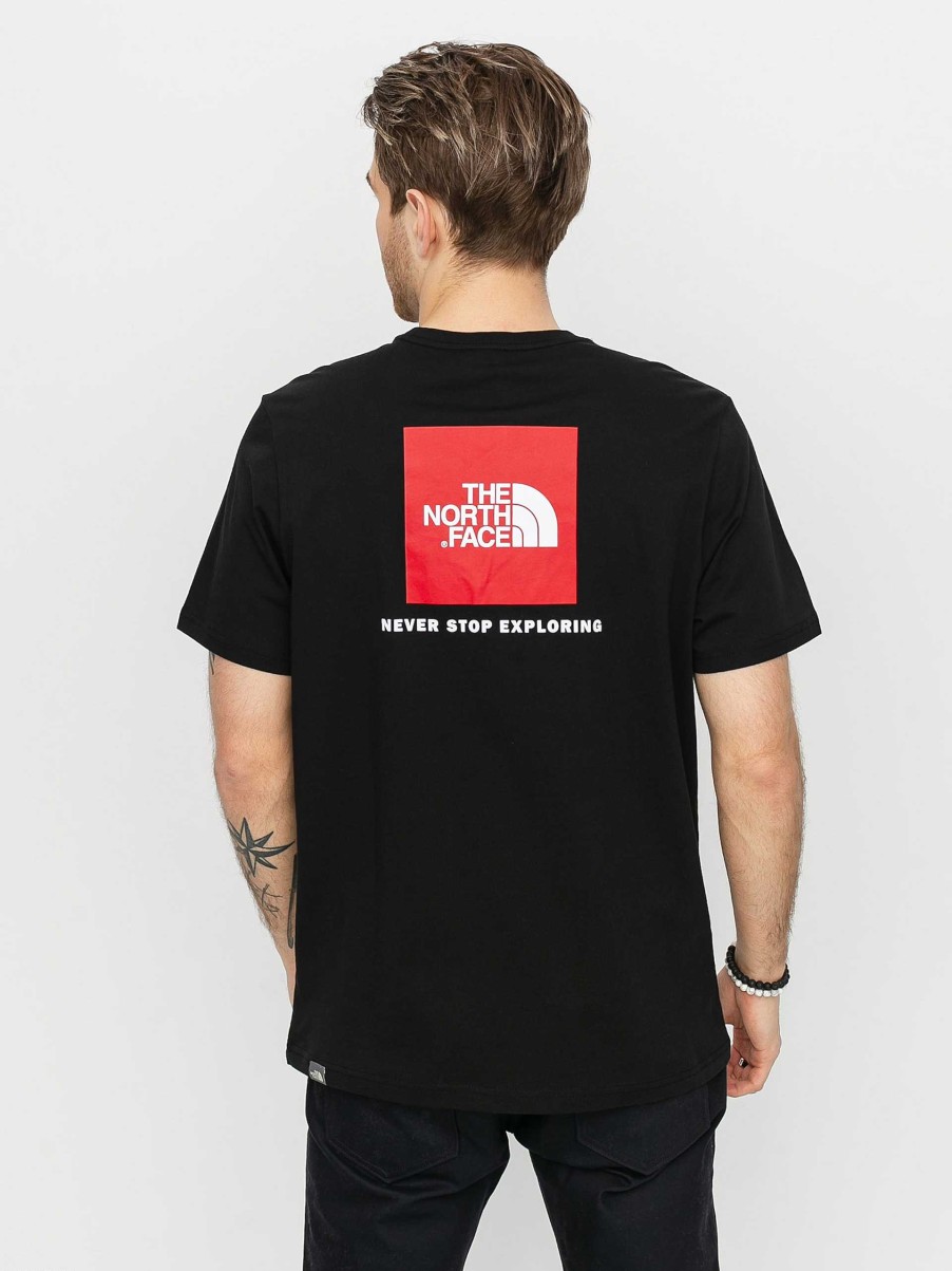 Clothing The North Face T-Shirts | The North Face Redbox T-Shirt Black