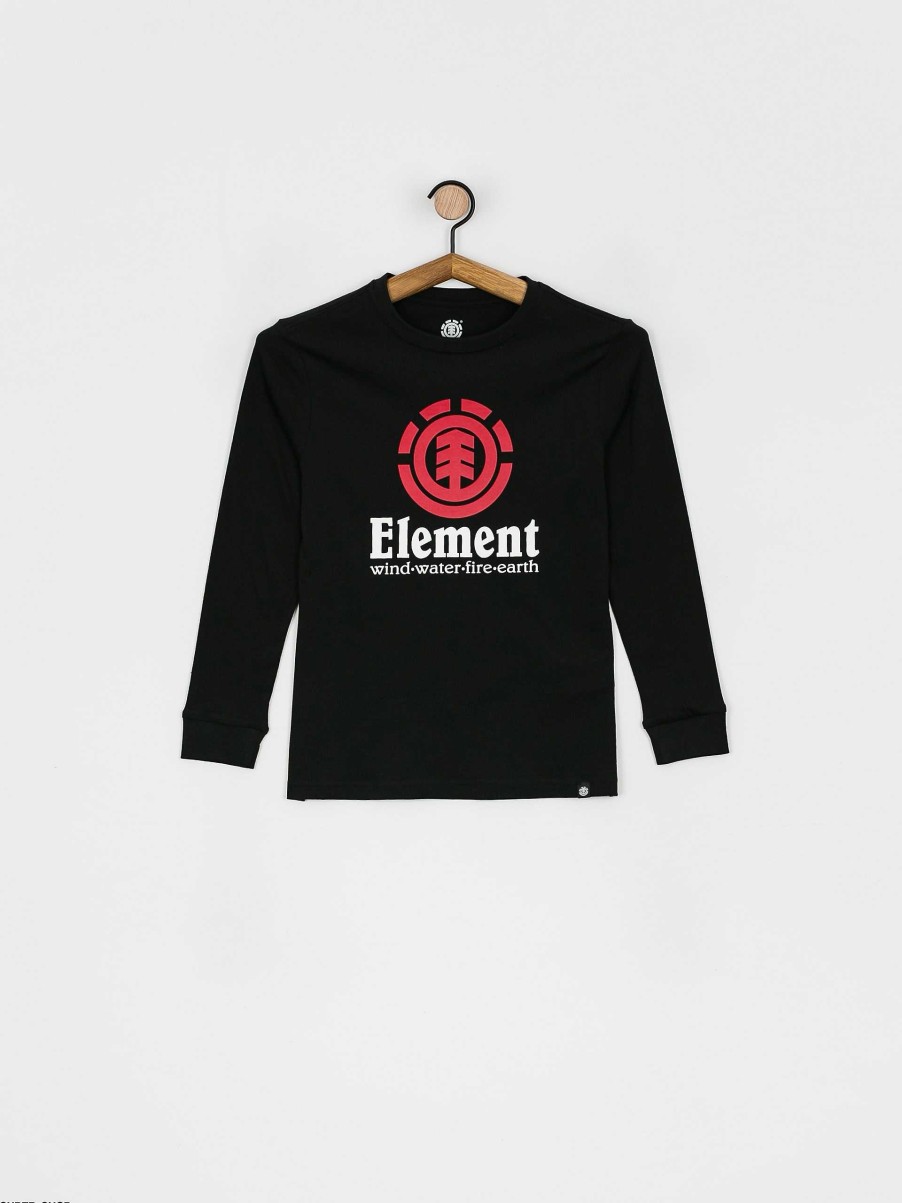 Clothing Element Longsleeves | Element Vertical Jr Longsleeve Black