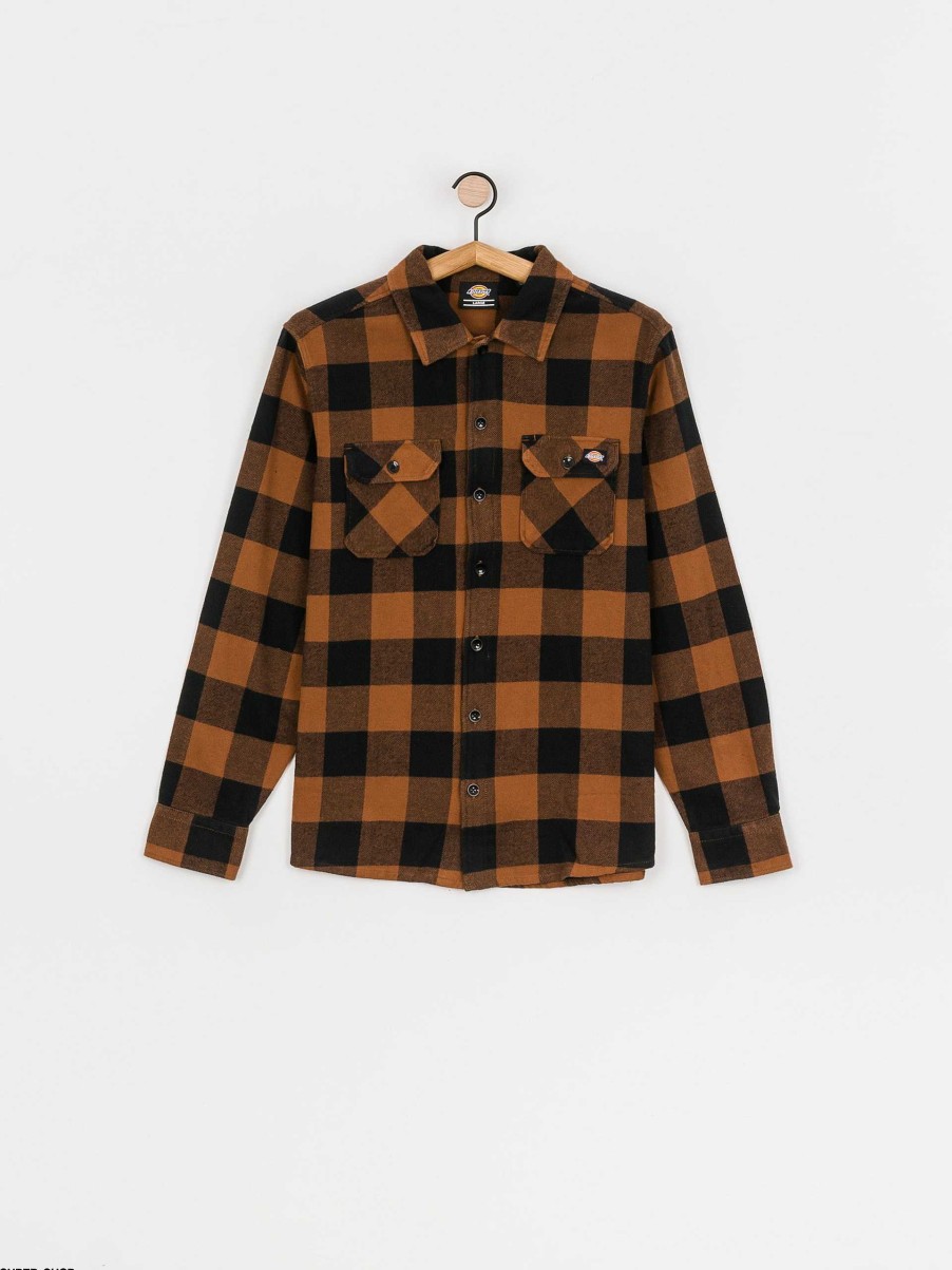 Clothing Dickies Shirts | Dickies Sacramento Shirt Brown