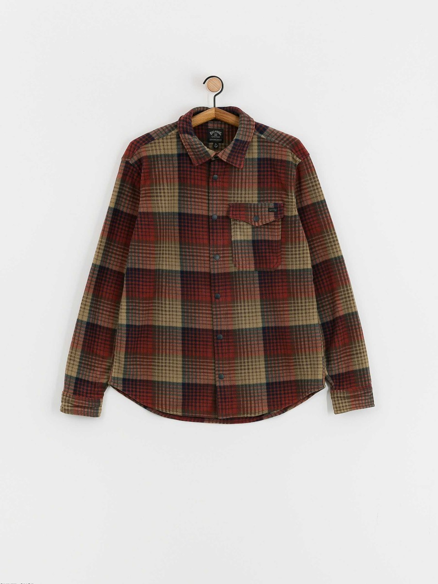 Clothing Billabong Shirts | Billabong Furnace Flannel Shirt Grey