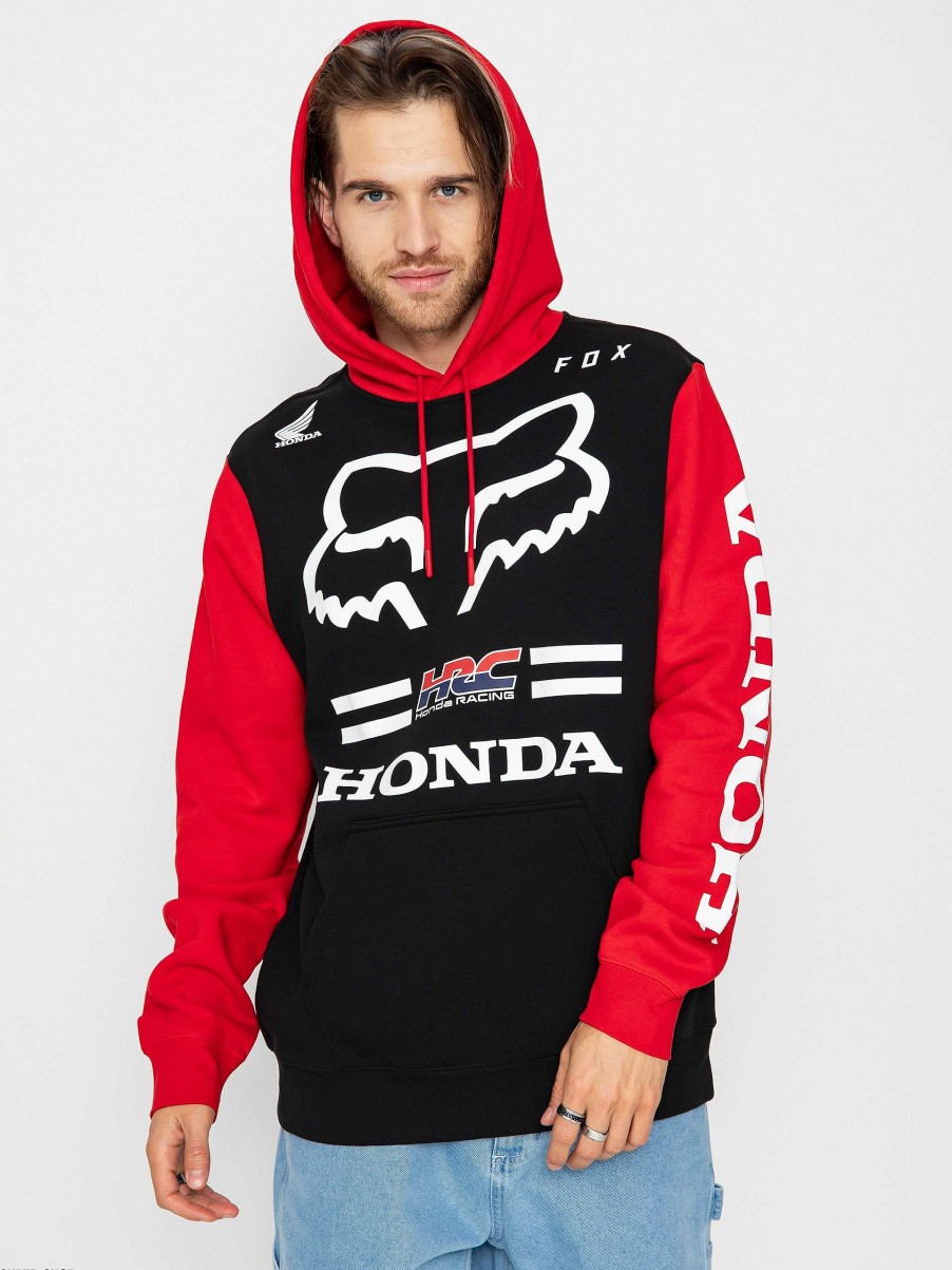 Clothing Fox Sweatshirts/Hoodies | Fox Honda Flame Hd Hoodie Red/Black