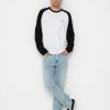 Clothing Volcom Longsleeves | Volcom Pen Bsc Longsleeve White/Black