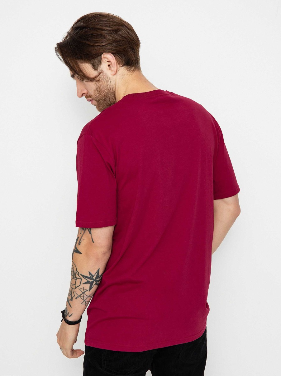 Clothing Volcom T-Shirts | Volcom Stone Blanks Bsc T-Shirt Burgundy