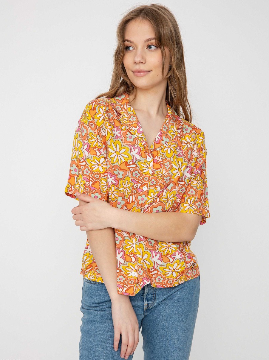 Clothing Vans Shirts | Vans Resort Floral Shirt Wmn Multicolor