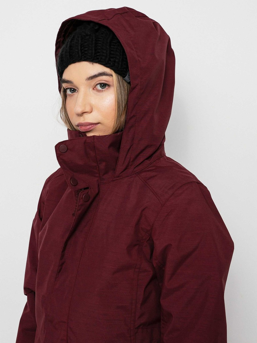 Clothing Burton Snowboard Jackets | Womens Burton Jet Set Snowboard Jacket Burgundy