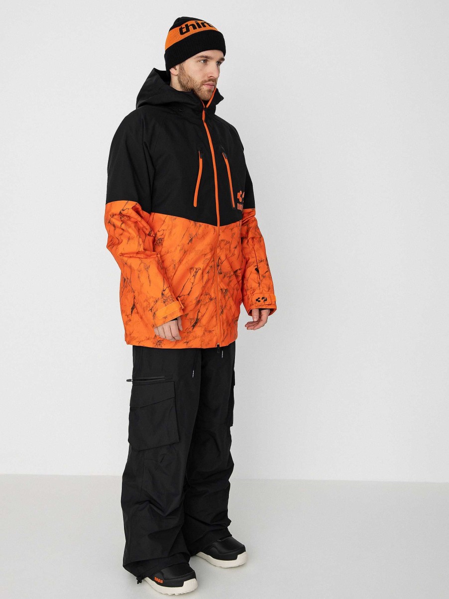 Clothing ThirtyTwo Snowboard Jackets | Mens Thirtytwo Tm 3 Snowboard Pants Black/Orange