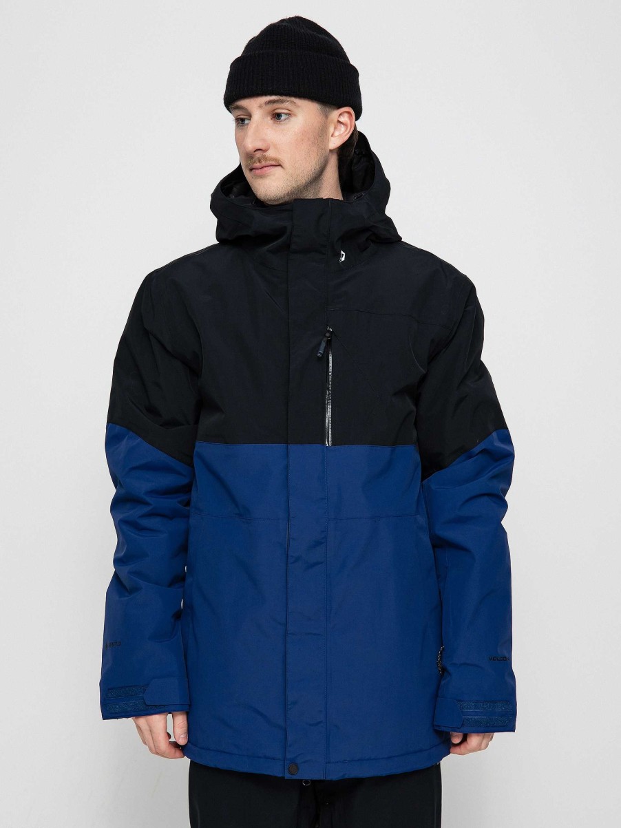 Clothing Volcom Snowboard Jackets | Mens Volcom L Ins Gore Tex Snowboard Jacket Blue/Black