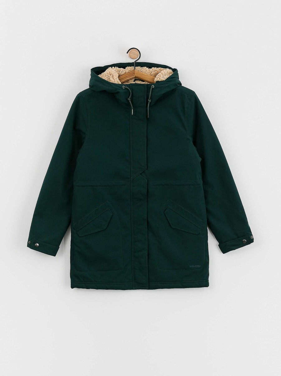 Clothing Volcom Jackets | Volcom Less Is More 5K Parka Jacket Wmn Green