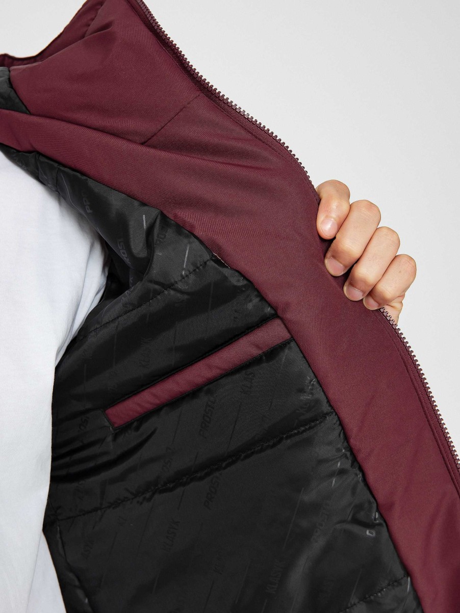 Clothing Prosto Jackets | Prosto Gegito Bomber Jacket Burgundy