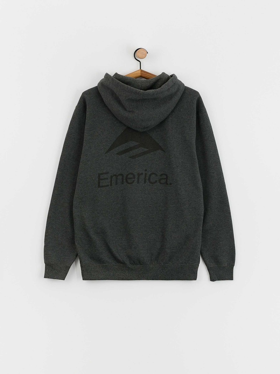 Clothing Emerica Sweatshirts/Hoodies | Emerica Lockup Hd Hoodie Grey