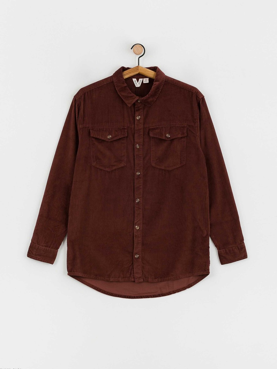 Clothing Roxy Shirts | Roxy Let It Go Cord Shirt Wmn Brown