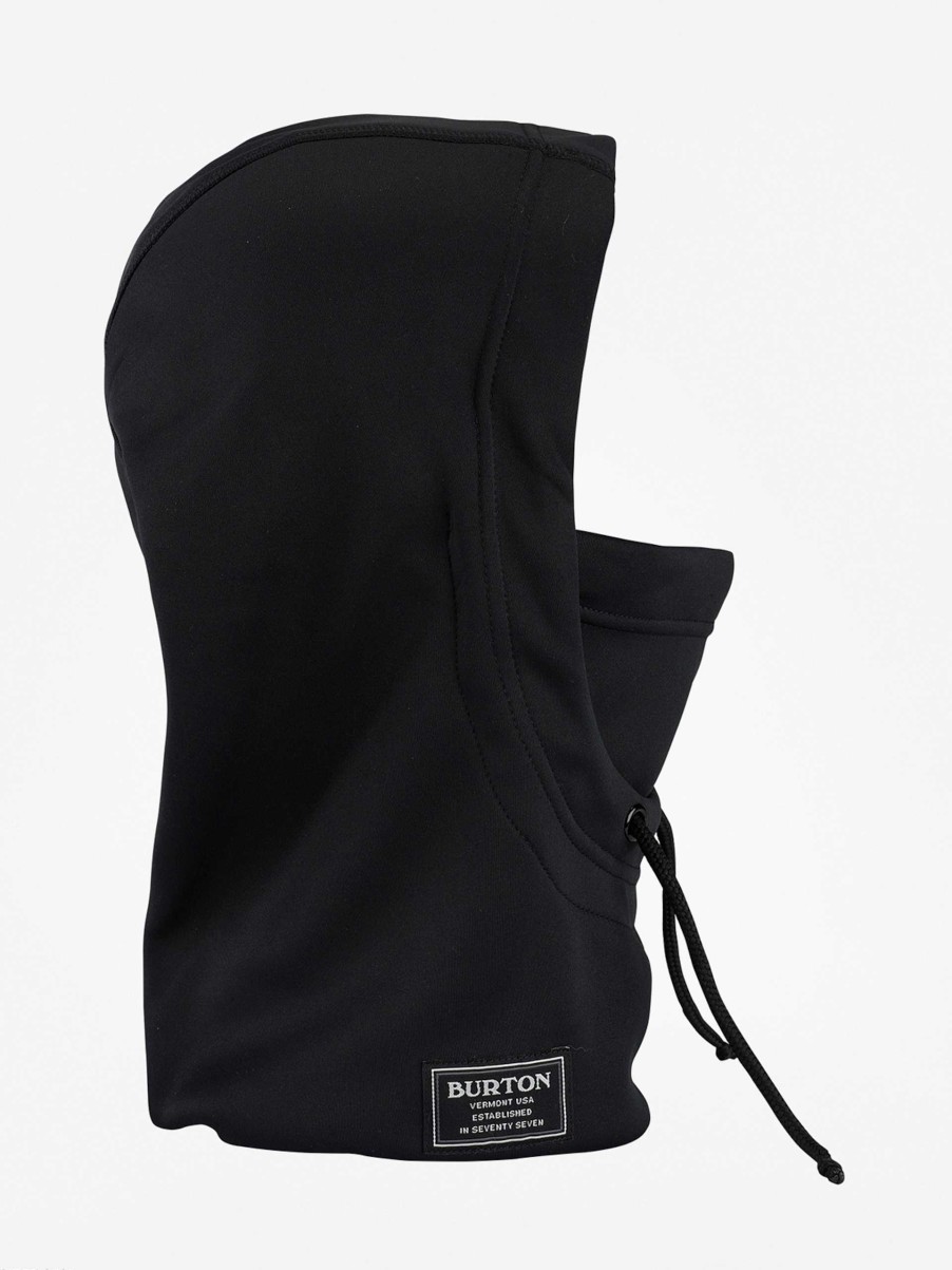 Clothing Burton Neckwarmers | Burton Neckwarmer Bonded Hood Black