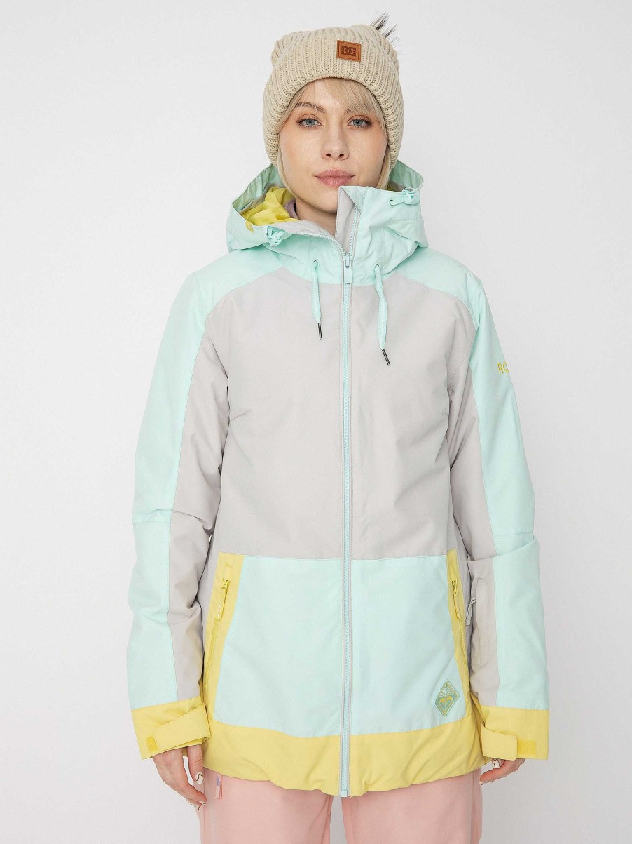 Clothing Roxy Snowboard Jackets | Womens Roxy Ravine Hoodie Snowboard Jacket Multicolor