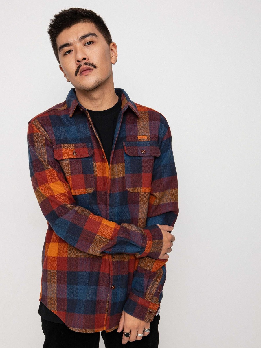 Clothing Iriedaily Shirts | Iriedaily Lumber Fella Shirt Brown/Blue