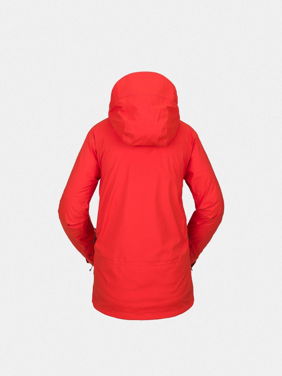 Clothing Volcom Snowboard Jackets | Womens Volcom Vs 3L Stretch Gore Snowboard Jacket Orange