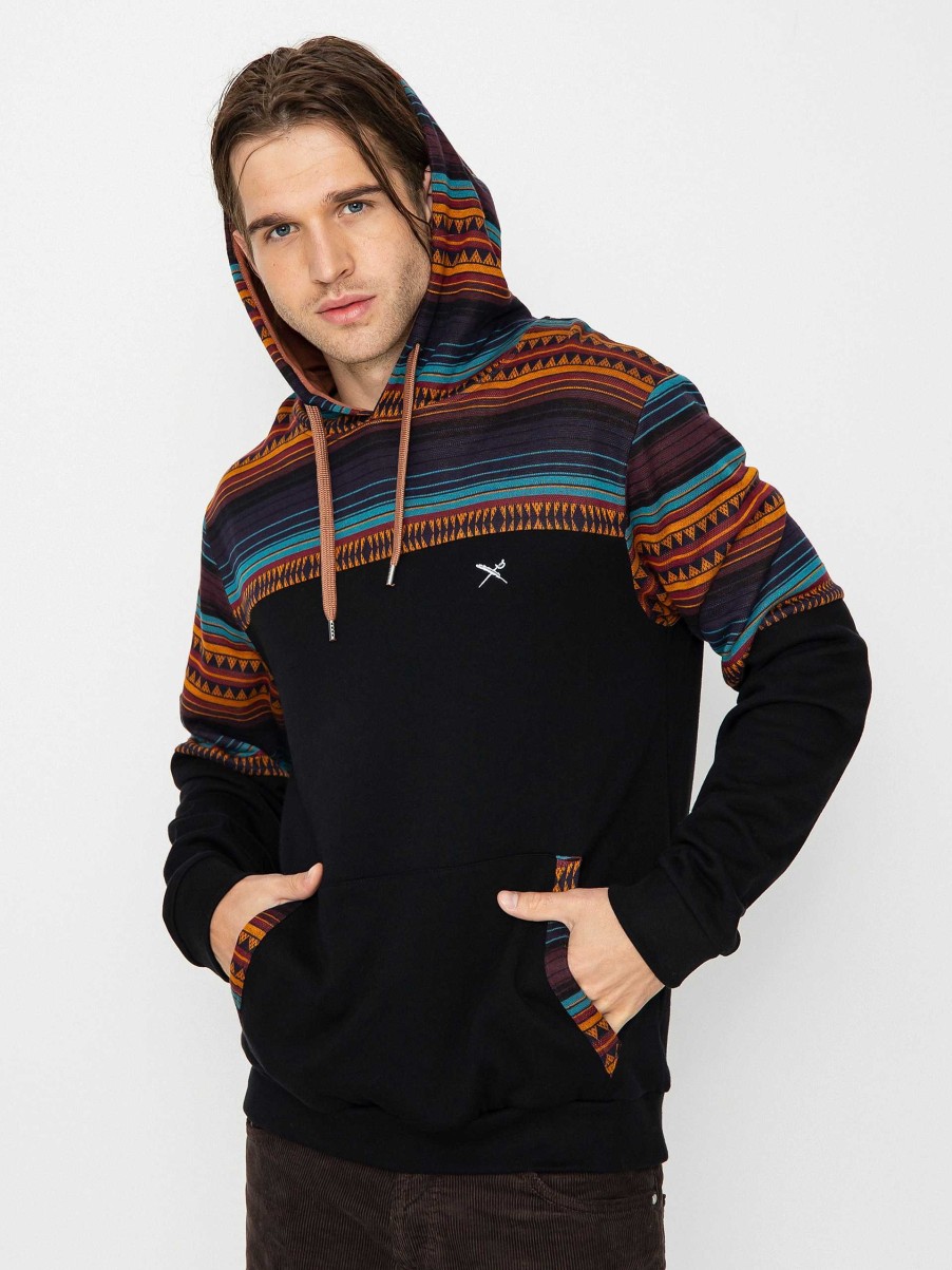 Clothing Iriedaily Sweatshirts/Hoodies | Iriedaily Vintachi Block Hd Hoodie Black