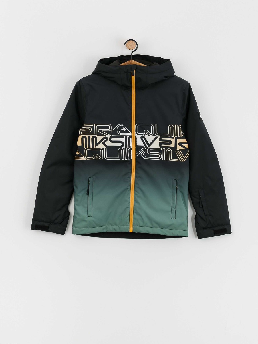 Clothing Quiksilver Snowboard Jackets | Quiksilver Mission Engineered Jr Snowboard Jacket Black