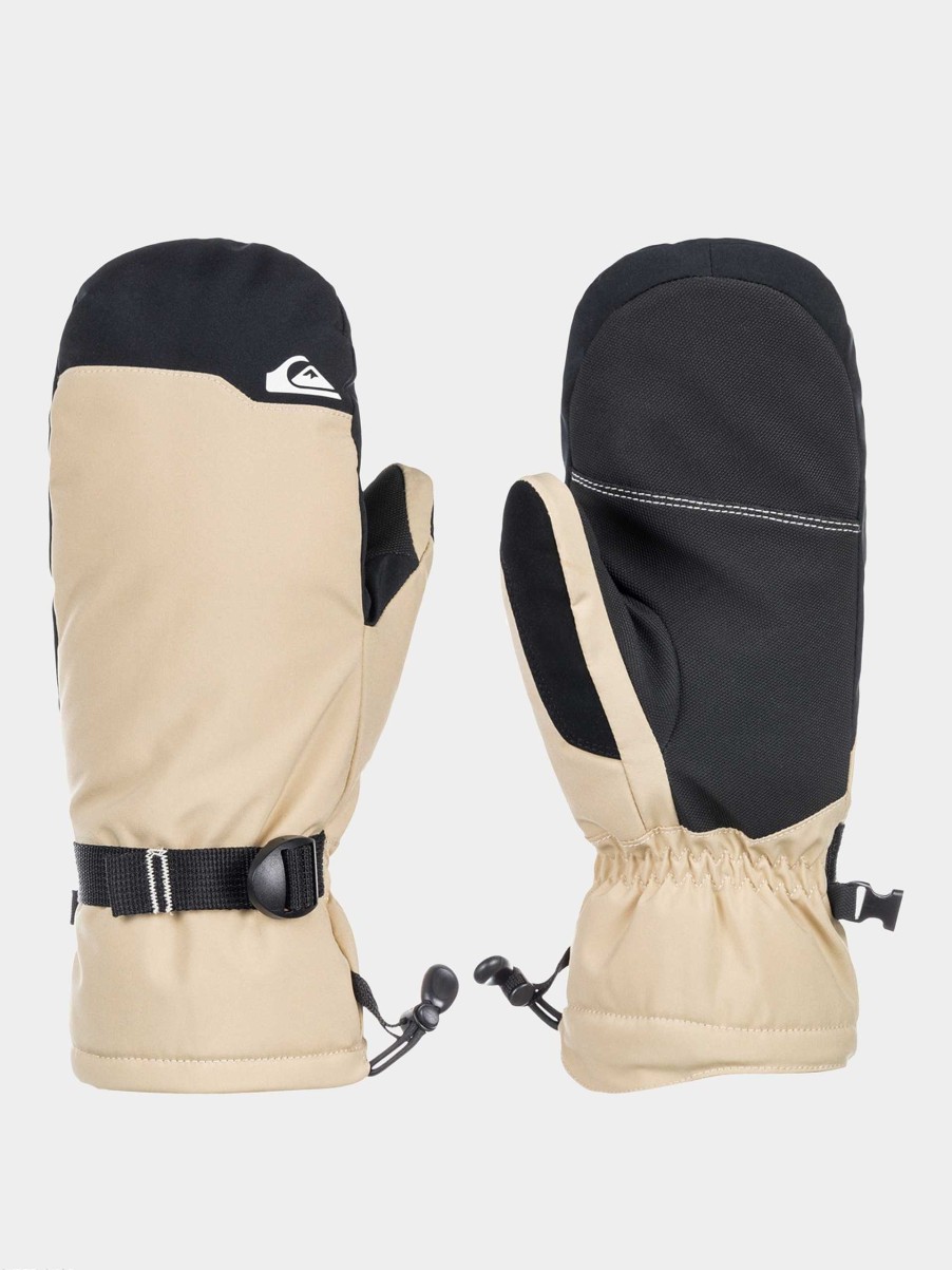 Clothing Quiksilver Snowboard Gloves | Quiksilver Mission Mitt Gloves Beige