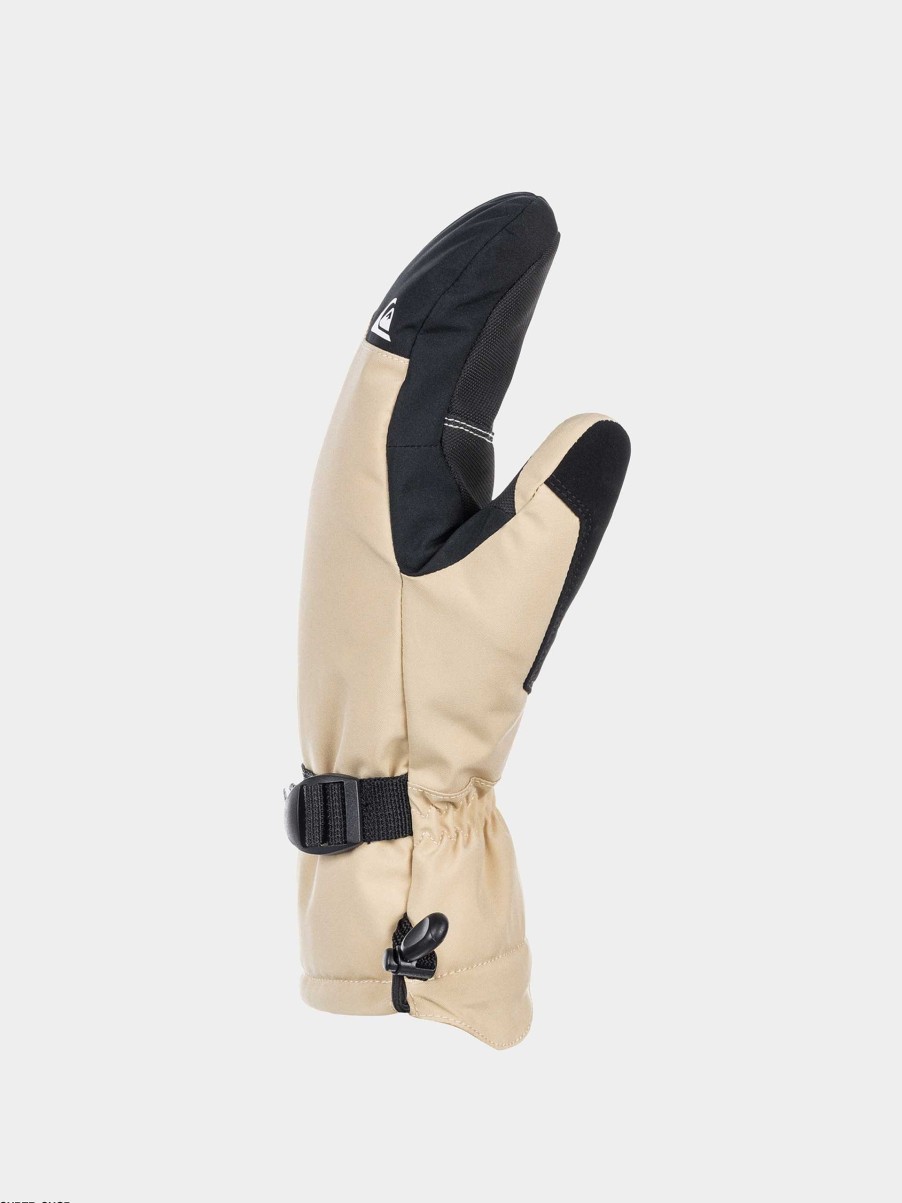 Clothing Quiksilver Snowboard Gloves | Quiksilver Mission Mitt Gloves Beige