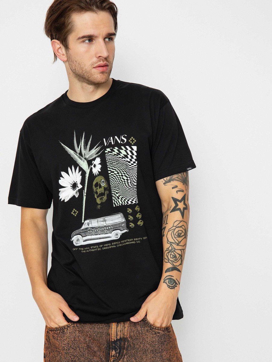 Clothing Vans T-Shirts | Vans Warped Vacation T-Shirt Black