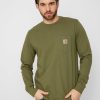 Clothing Carhartt WIP Longsleeves | Carhartt Wip Pocket Longsleeve Green