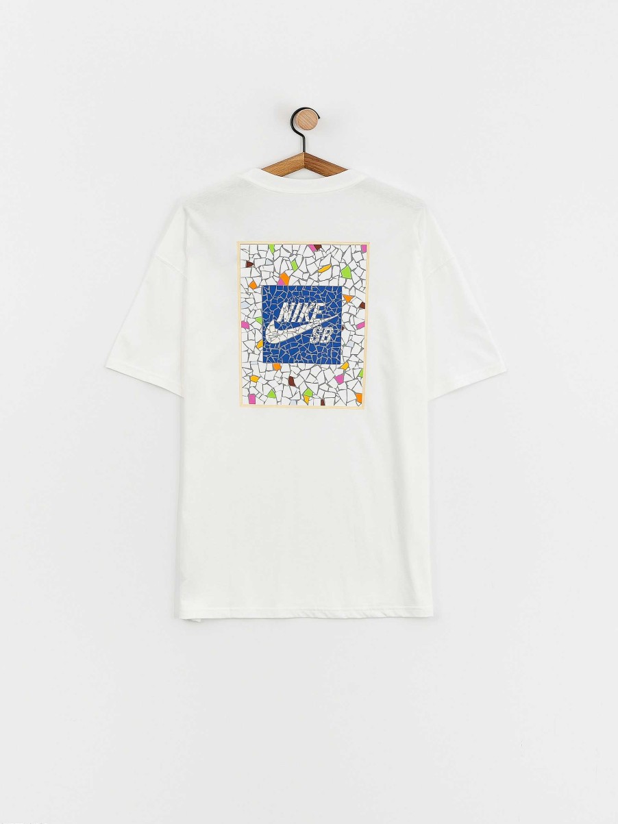 Clothing Nike SB T-Shirts | Nike Sb Mosaic T-Shirt White