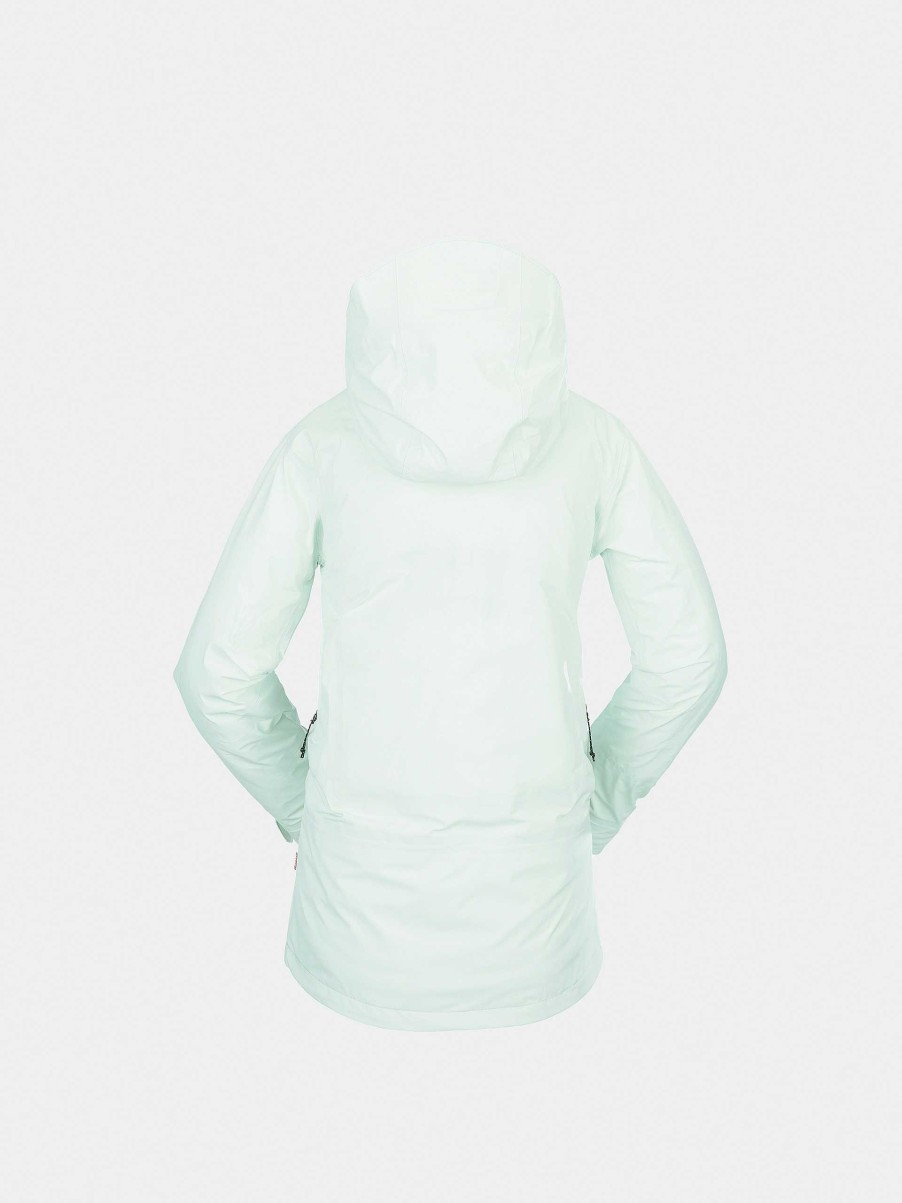 Clothing Volcom Snowboard Jackets | Womens Volcom Nya Tds Inf Gore Tex Snowboard Jacket Green