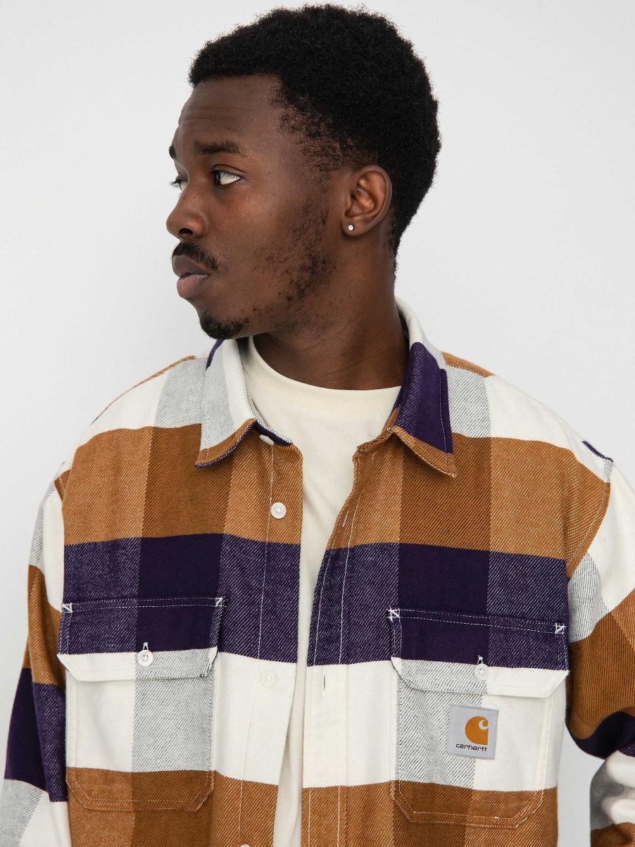 Clothing Carhartt WIP Shirts | Carhartt Wip Lyman Shirt Brown