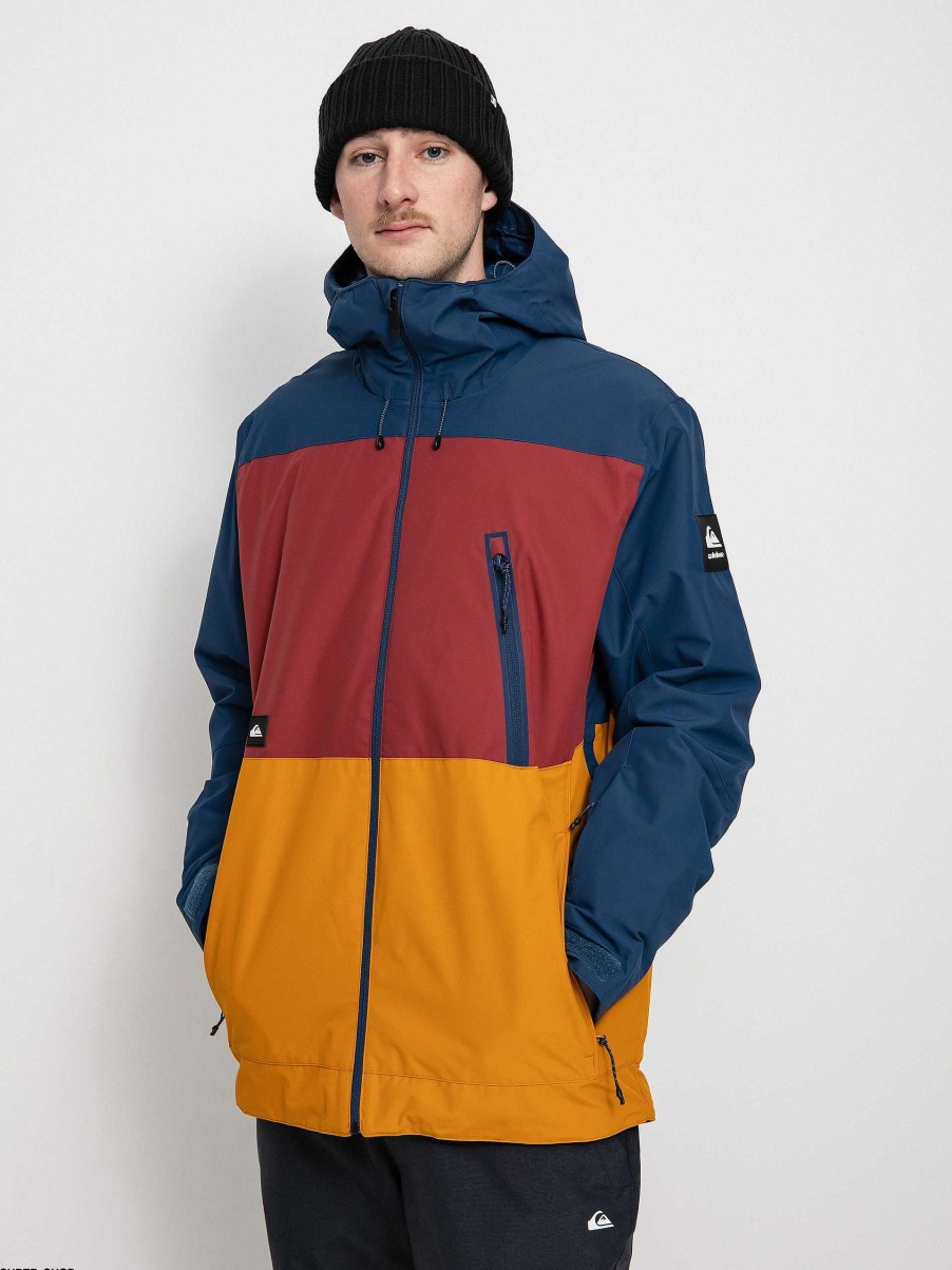 Clothing Quiksilver Snowboard Jackets | Mens Quiksilver Sycamore Snowboard Jacket Blue