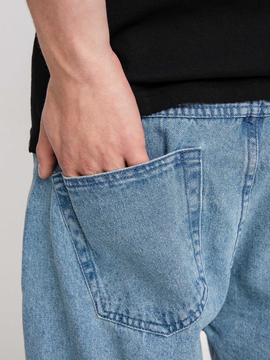 Clothing eS Pants | Es Baggy Denim Pants Blue