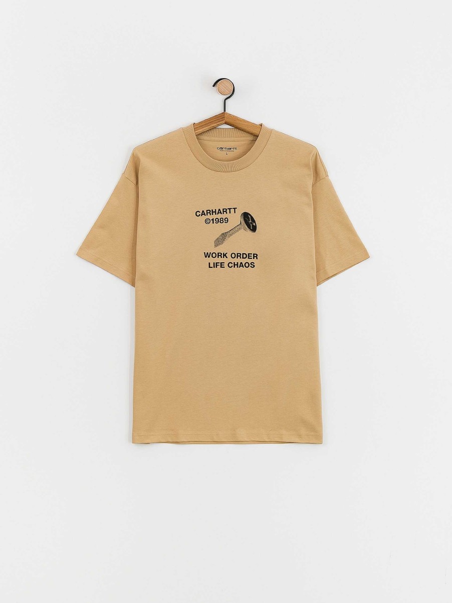 Clothing Carhartt WIP T-Shirts | Carhartt Wip Strange Screw T-Shirt Beige