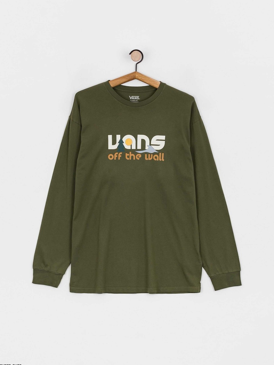 Clothing Vans Longsleeves | Vans Coastal Vintage Longsleeve Green