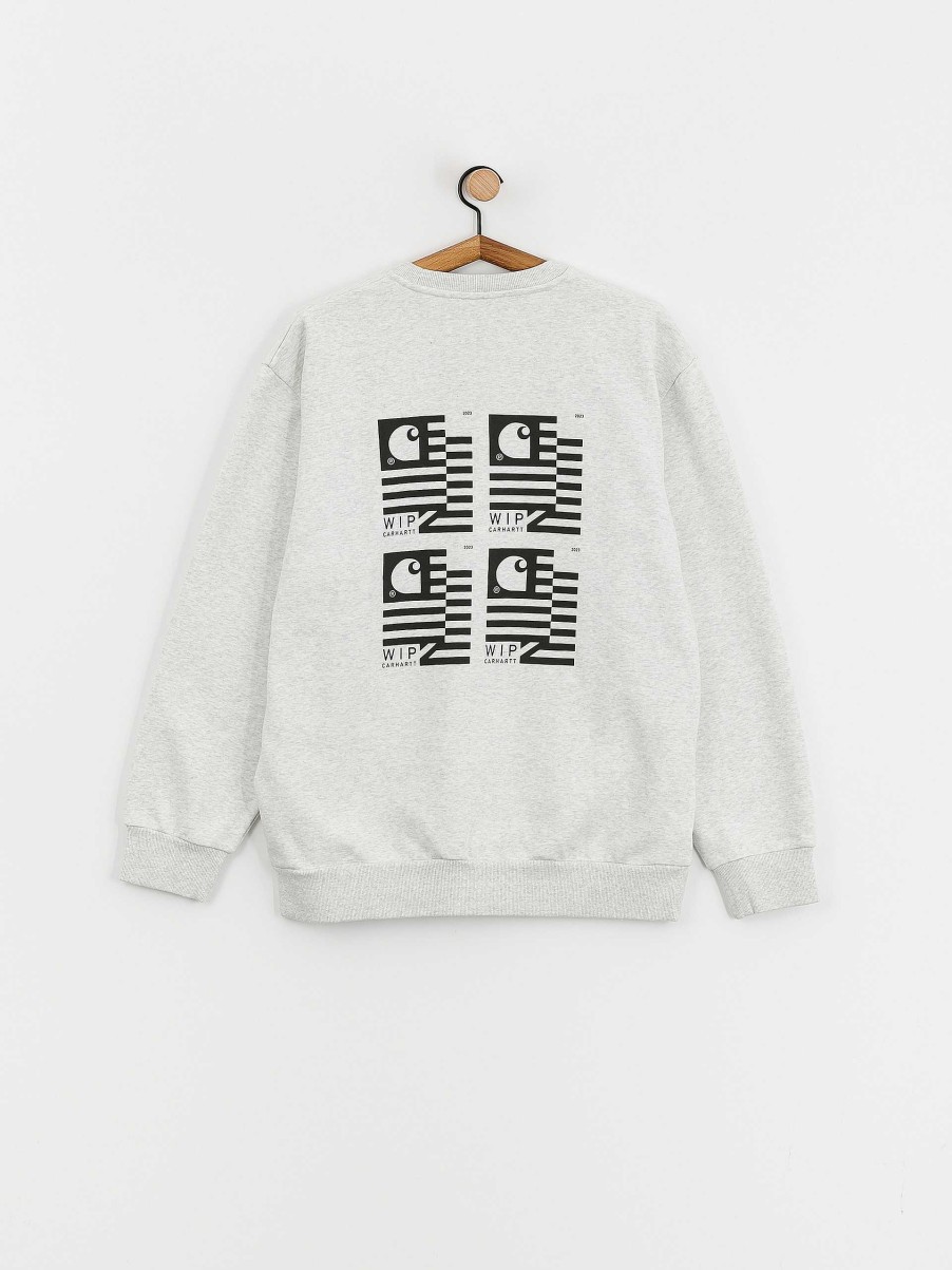 Clothing Carhartt WIP Sweatshirts/Hoodies | Carhartt Wip Stamp State Sweatshirt Grey