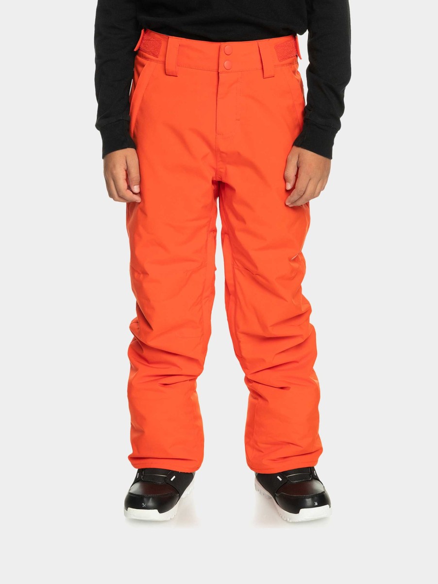 Clothing Quiksilver Snowboard Pants | Quiksilver Estate Jr Snowboard Pants Orange