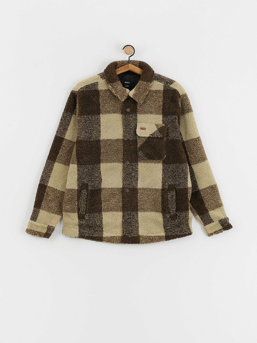 Clothing RVCA Jackets | Rvca Lockheart Sherpa Jacket Brown