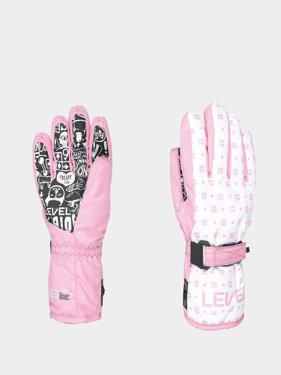 Clothing Level Snowboard Gloves | Level Junior Jr Gloves Pink