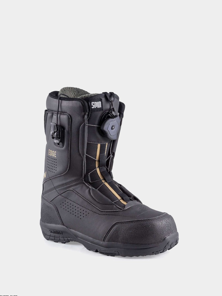 Shoe Northwave Medium | Mens Northwave Edge Hybrid Snowboard Boots Black