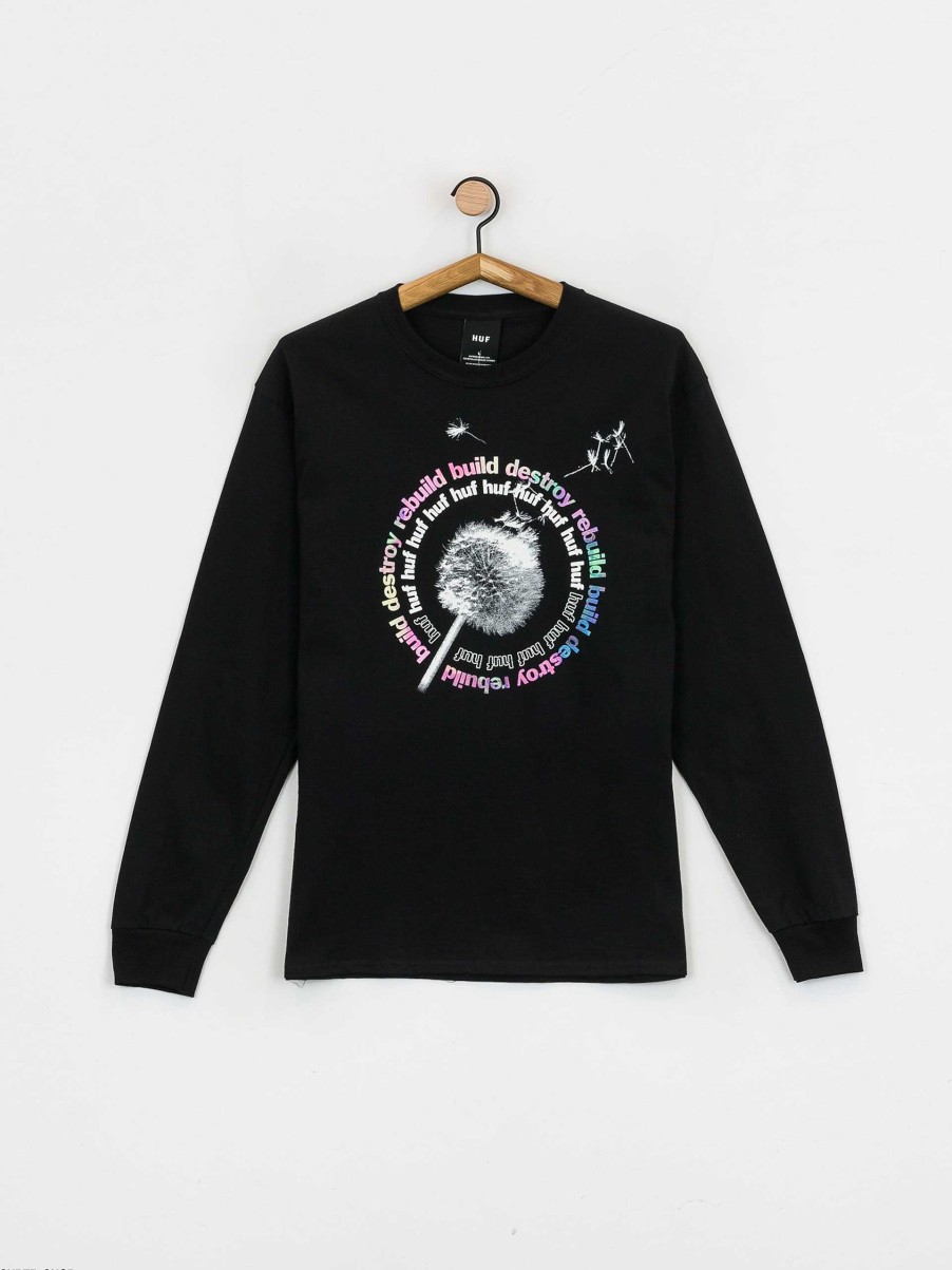 Clothing HUF Longsleeves | Huf Dandelion Longsleeve Black