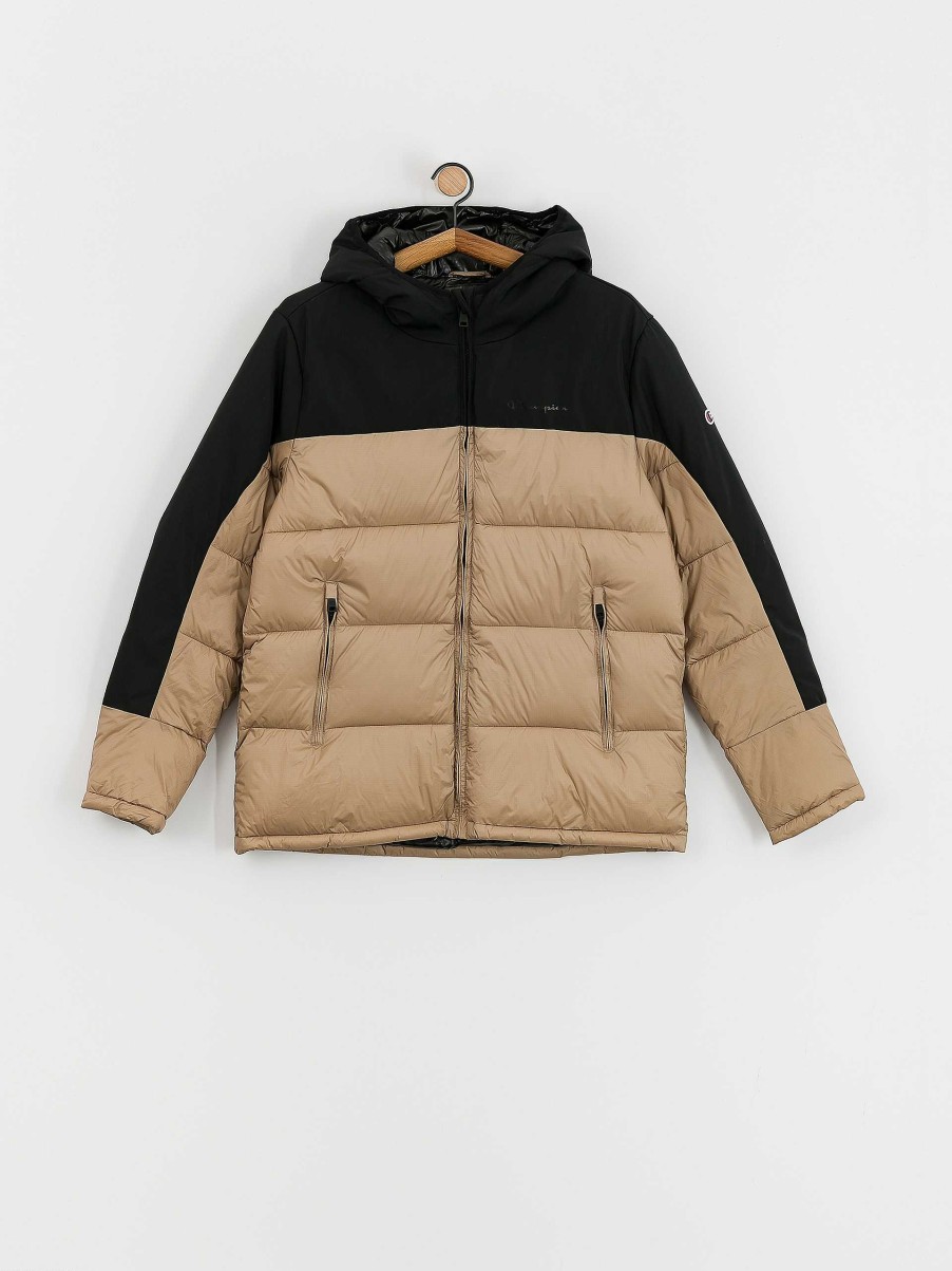 Clothing Champion Legacy Jackets | Champion Legacy Hooded Jacket 219190 Jacket Black/Beige