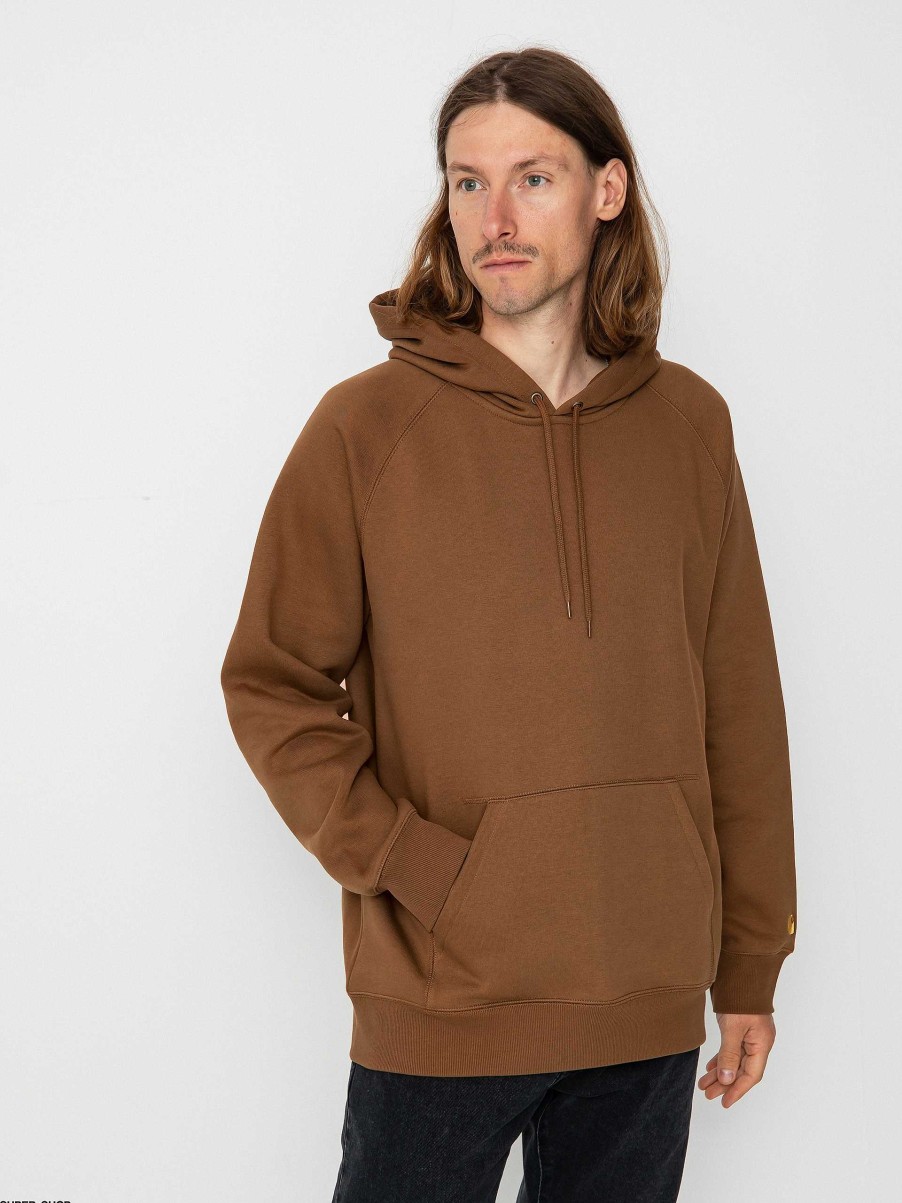 Clothing Carhartt WIP Sweatshirts/Hoodies | Carhartt Wip Chase Hd Hoodie Brown