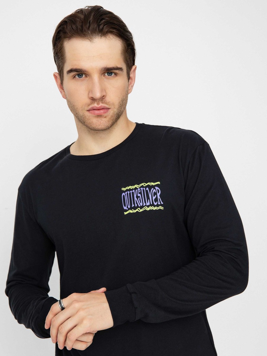 Clothing Quiksilver Longsleeves | Quiksilver Taking Roots Longsleeve Black