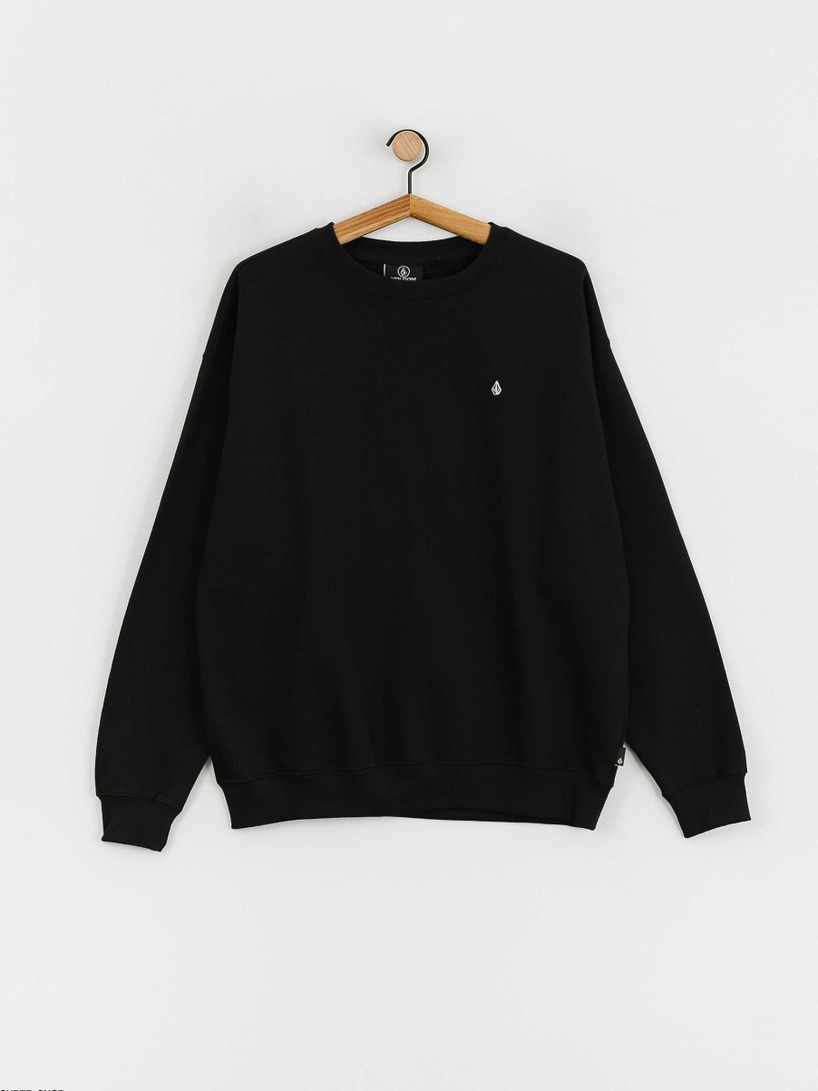 Clothing Volcom Sweatshirts/Hoodies | Volcom Single Stone Crew Sweatshirt Black