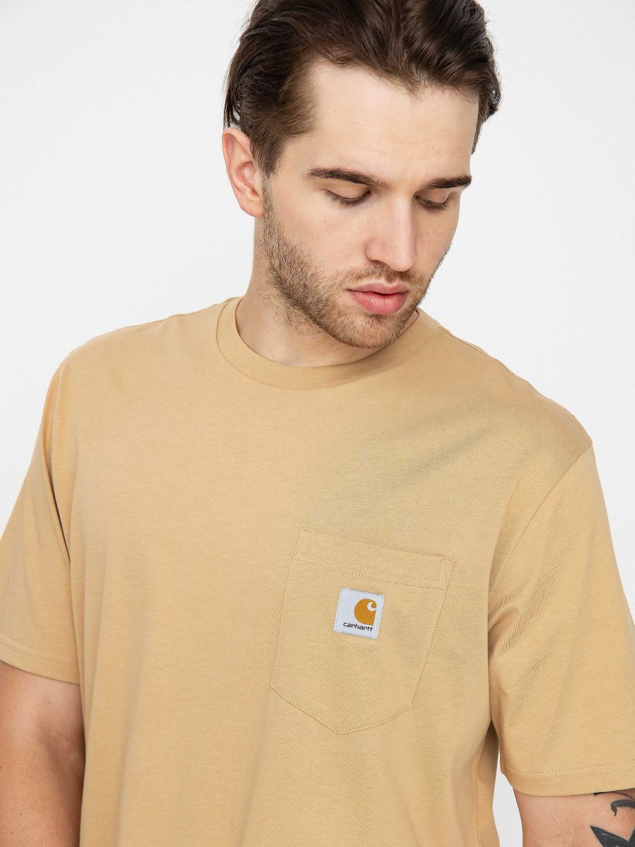 Clothing Carhartt WIP T-Shirts | Carhartt Wip Pocket T-Shirt Brown/Beige