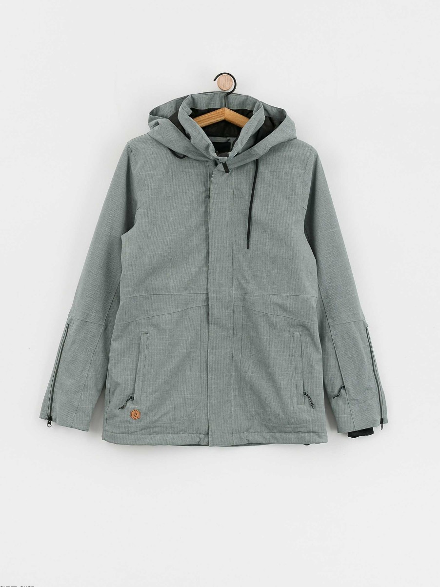 Clothing Volcom Snowboard Jackets | Womens Volcom Sherwin Ins Snowboard Jacket Grey