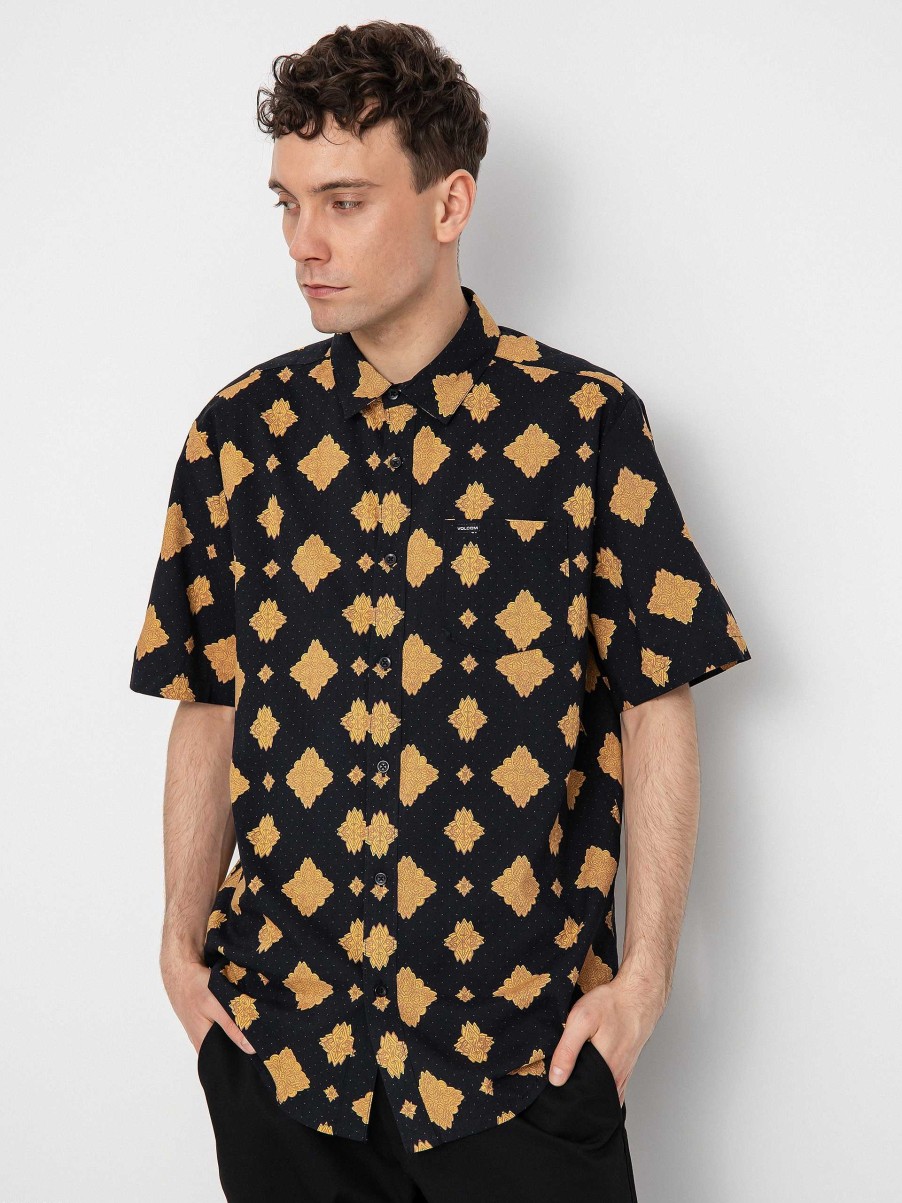 Clothing Volcom Shirts | Volcom Grit Mandala Shirt Black