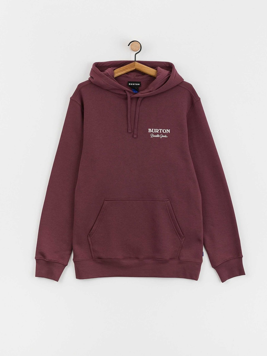 Clothing Burton Sweatshirts/Hoodies | Burton Durable Goods Hd Hoodie Burgundy