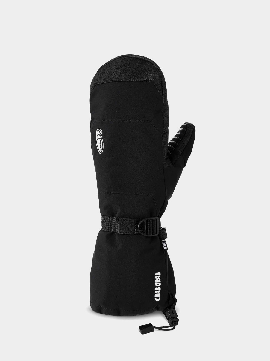 Clothing Crab Grab Snowboard Gloves | Crab Grab Cinch Mitt Gloves Black