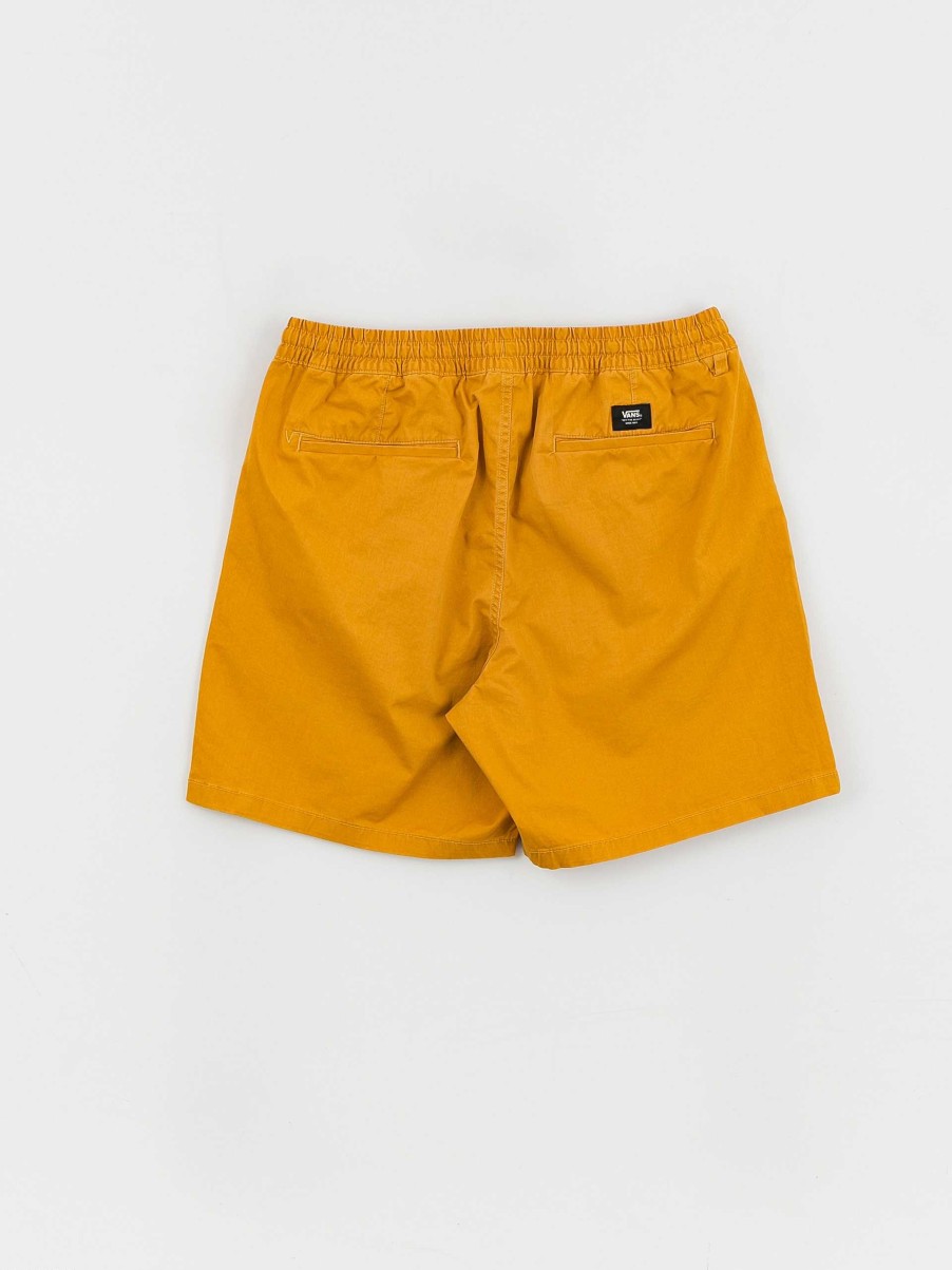 Clothing Vans Shorts | Vans Range Salt Wash Relaxed Elastic Shorts Orange