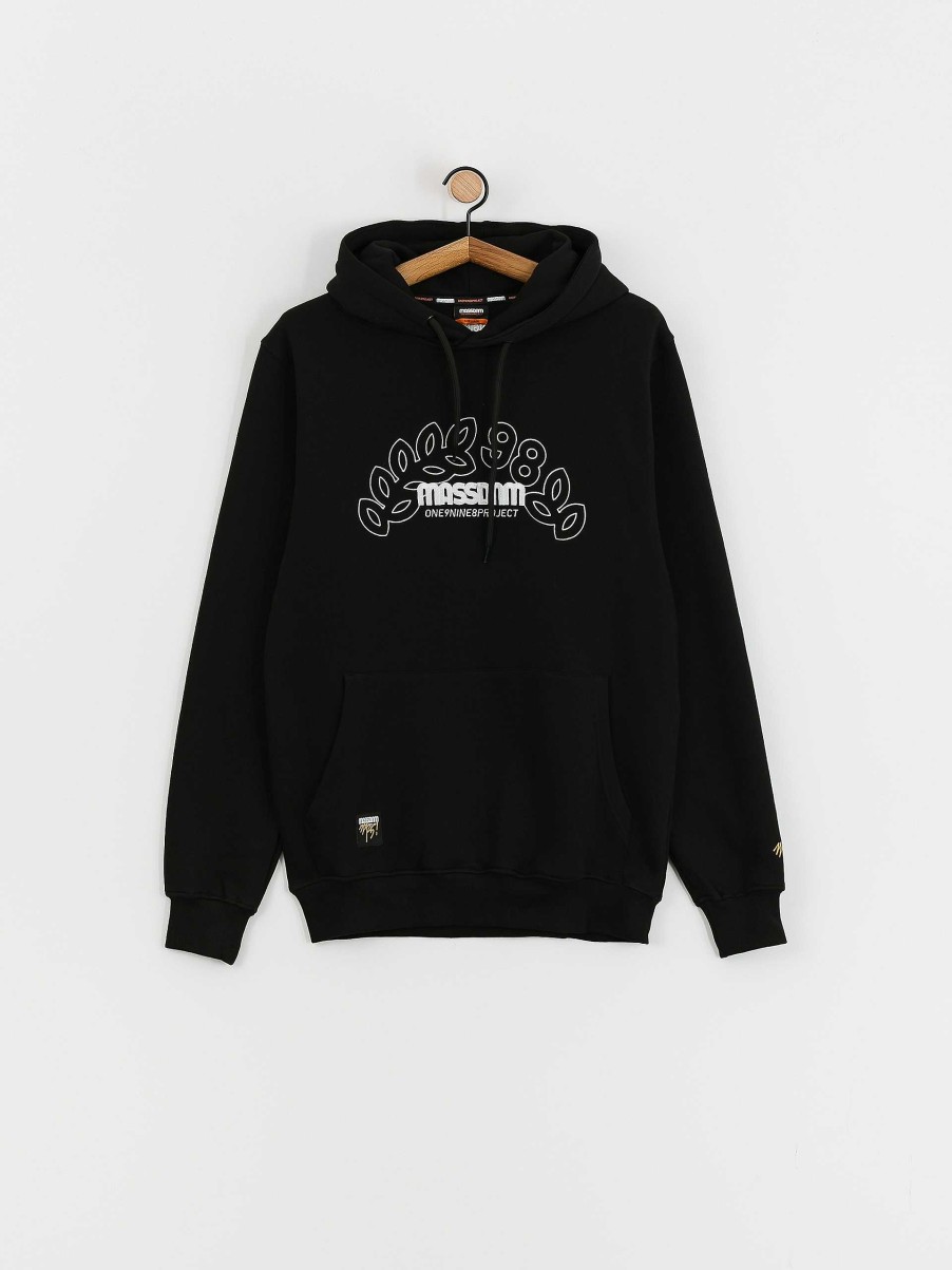 Clothing MassDnm Sweatshirts/Hoodies | Massdnm Leafs Hd Hoodie Black